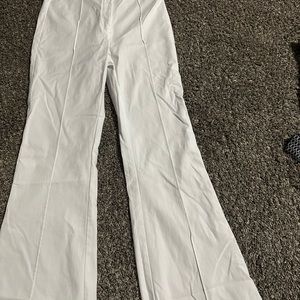 Off white!. High Waist Flare Pant